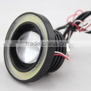 2015 Guangzhou 12v 10w 3.0 Inch LED Fog Light Lamp Projector Lens With Yellow Red White Blue Angle Eyes Evil Eyes thumbnail-3