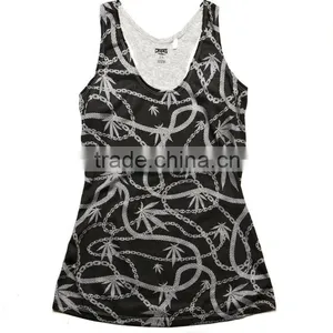 Custom Ladies Sublimation Tank Top/Digital Printing Singlet/3d Printing Top thumbnail-3