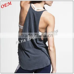 2016 Hot Selling Yoga Wear Tank Top for Women Gym Tank Top Sexy Tops Womens Singlets, Girls Gym Stringer Singlets thumbnail-5