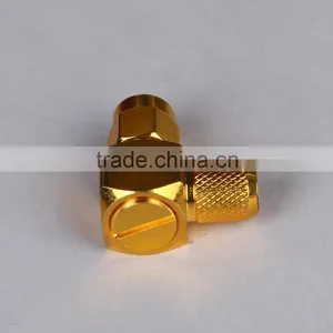 SMA Male 90 Degree 5D-FB LMR300 Cable Connector thumbnail-3