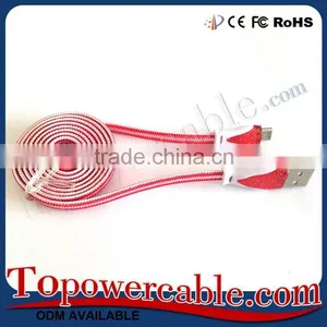 Manufacturing Bling USB Data Cable Fabric For Android Smart Phones thumbnail-4