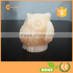 Owl Animal Shaped Lights Automaic Multi-color Changing LED Candle Realistic Wax thumbnail-5