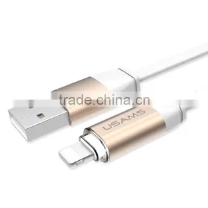 USAMS US-SJ054 U-LIGHT Series Touch Activated Cable for Iphone5/5s/6/6s 1m 2A LED Light Metal Cable for Iphone6plus/6splus thumbnail-3