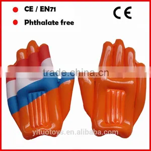 Cheer Inflatable Palm Red and White Inflatable Hands thumbnail-5