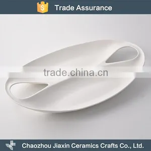 Latest Modern Ceramic White Modern Snack Dish thumbnail-1