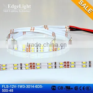 Edgelight SMD3014 LED Strip , White Color Led Flexible Strip Light ,UL ce Rohs Dc12v Led Strip thumbnail-1