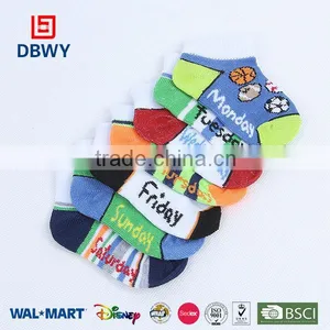 Custom Baby Cute Boy Tube Week Socks thumbnail-1