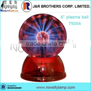 6 Inch Plasma Ball Round Base Adaptor Operated Plasma Lamp thumbnail-1