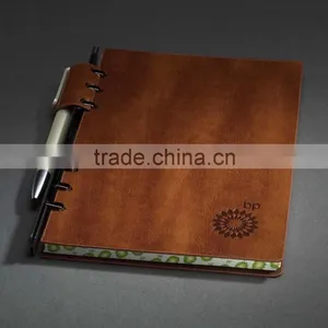Pu Leather Notebook With Pen Insert thumbnail-3