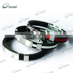 Metal Clasp Magnetic Titanium Negative Ion Energy Bracelet thumbnail-1