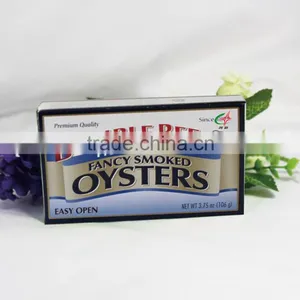 Canned Smoked Oysters in Cotton Oil thumbnail-1
