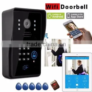 Smart Wireless WIFI Video Doorbell IP Door Camera Eye HD 720P Wireless Doorbell WIFI via Android IOS App Control Intercom thumbnail-1
