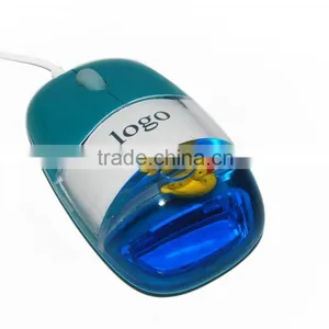 New Computer USB Wired Gift Liquid Aqua Mouse With Light-up Logo thumbnail-5