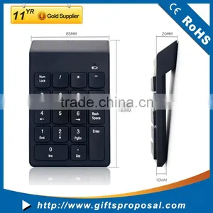 19 Keys Financial Accounting Mini Numeric Keypad 2.4G Wireless Digital Keyboard Numeric Keypad for Laptop thumbnail-1