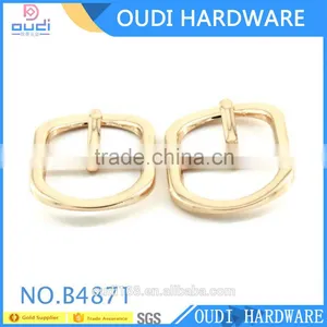 High Quality Light Gold Pin Buckle For Handbag Metal Buckle Adjuster Slider thumbnail-1