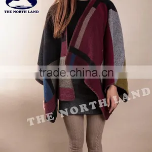 New Fashion Cashmere Jacquard U-Cape CP14092601B thumbnail-4