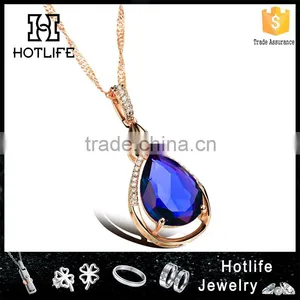 New Products 2016 Fashion Women Gold Jewelry Heart Shape cz Pendant thumbnail-1