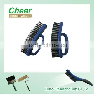 Wire Cleaning Brush With Brass Wire,Plastic Handle. thumbnail-1