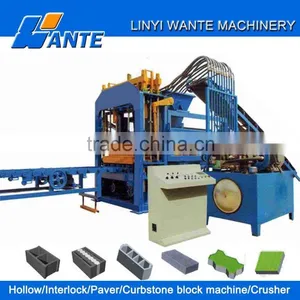 QT6-15 Full Automatic Concrete Brick Machine With Cement Fly Ash Raw Material thumbnail-1