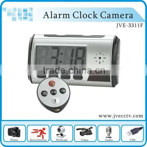 Fashionable Multifunctional Alarm Clock Camera With Remote Control JVE-3311F thumbnail-1
