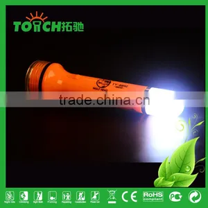 2016 New Disign Rechargeable LED Flashlights With Charger Multifunctional Camping Light Plastic Torch Light High Quality Lamp thumbnail-2