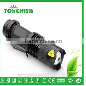 High Power Flashlight 3w XPE Led Flashlights Zoomable 3 Modes for AA/14500 Battery Waterproof Flashlight thumbnail-2