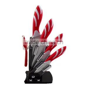 5pcs Set Knives Ceramic Knife With Acrylic Block thumbnail-1