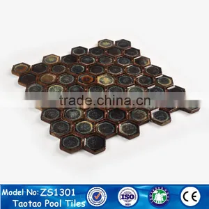 Wholesale Lowest Prcie Hexagon Mosaic Tile for Swim Pool in China thumbnail-5