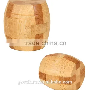 2015 Hot Sale Bamboo IQ Intelligent Puzzle Magic Puzzle Kongming Lock Brain Teaser Model Number GAD1121 thumbnail-3