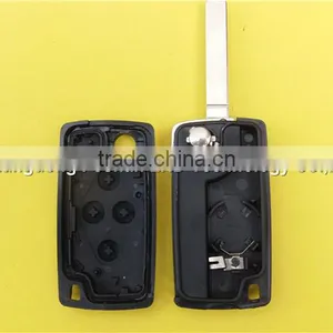 4 Button Flip Folding Remote Key Blank Shell for Peugeot 307 CE0536 thumbnail-5