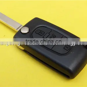 3 Buttons Remote Flip Folding Car Key for Peugeot 307 CE0523 no Logo thumbnail-4