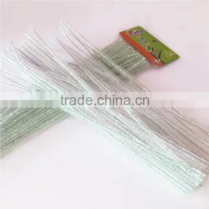 China Factory Supply DIY Crafts 0.6*30cm Glitter Pipe Cleaners Toys for Kids or Wedding Perty thumbnail-3