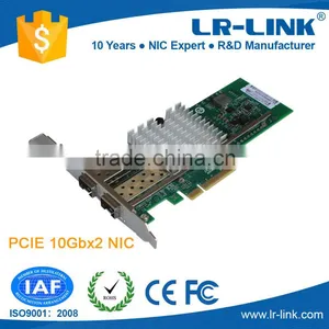 LR-LINK LREC6802BF-2SFP+ PCIe x8 Dual Port SFP+ Optical 10G Network Card Compatible Intel X520 thumbnail-1