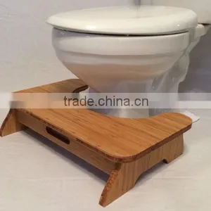 Bamboo Potty Stool Toilet Step Stool thumbnail-2