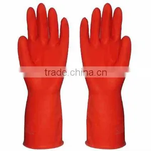 Orange Latex Household Glove/rubber Glove thumbnail-1