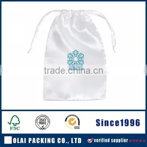 Custom Nice Satin Hair Bag Silver Fabric thumbnail-1