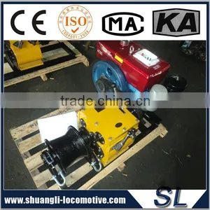 11025lbs Traction Gasoline or Diesel Engine Powered Rope Pulling Winch For The Wild Mountain Construction thumbnail-2
