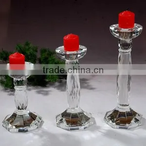 Pillar Candle Holders Crystal Candle Wedding Centerpieces thumbnail-1