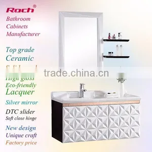 ROCH 8006 Europe Style Wood Vanity Piano Varnish Bathroom Cabinet thumbnail-1