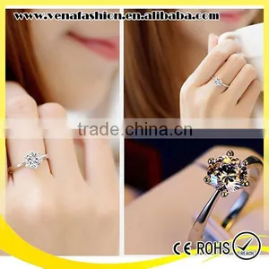 China Factory Direct Sale Diamond cz 925 Sterling Silver Rings thumbnail-6