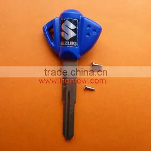 Plastic Key Shell for Suzuki Motorcycle Transponder Key Blank(Blue Color) Fob,blank Key Shell,key Case thumbnail-1