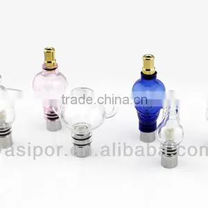 Wax e Cig Atomizer Glass Globe Atomizer Titanium Coils Ceramic Wicks Glass Globe Atomizer Electronic Cigarette Wholesale thumbnail-1