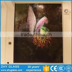 Decorative Laminated Glass Tempered Glass Wall Art Hanging thumbnail-1