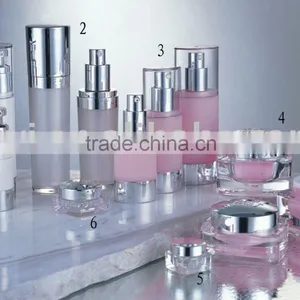 Acrylic Lotion Bottles and Cosmetic Jar Applied in Cosmetic Packaging thumbnail-1