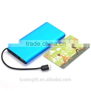 2016 New Metal Ultrathin Power Bank Wallet Sized Credit Card Portable External Battery Pack thumbnail-2