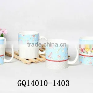 Liling 11oz Standard Size New Bone China Cups With Decals and Cheap Sale thumbnail-1