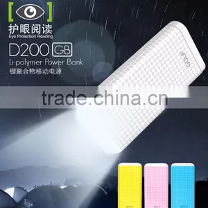 Big LED Lamp Portable Charger Power Bank 20000mah Multi Charger for Smartphone thumbnail-1