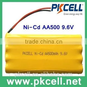 Ni-Cd Rechargeable AA500mAh 9.6V Battery Pack for Toys thumbnail-1