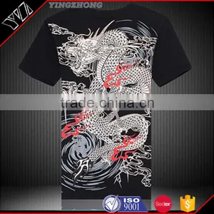 Casual Round Neck 100% Cotton Custom Plain Long Man Tshirt thumbnail-4