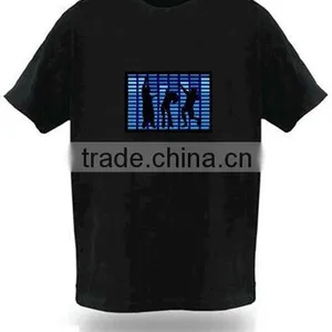 Good Quality Cotton Glowing El T-shirt Printing thumbnail-2